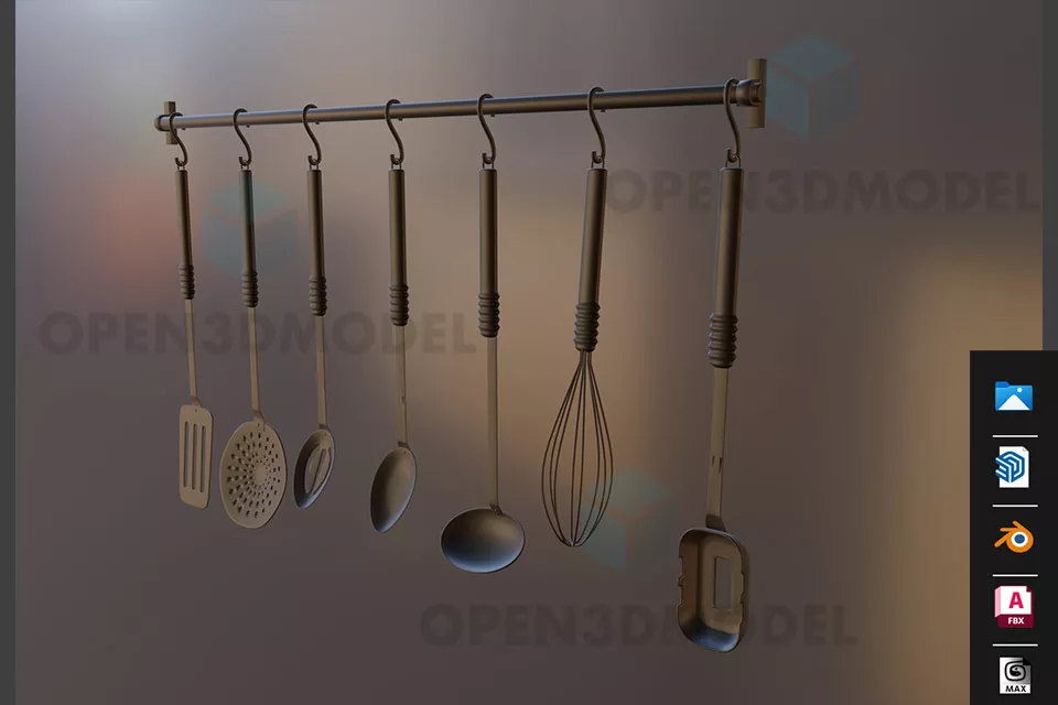 Kitchen L Counter 3d model