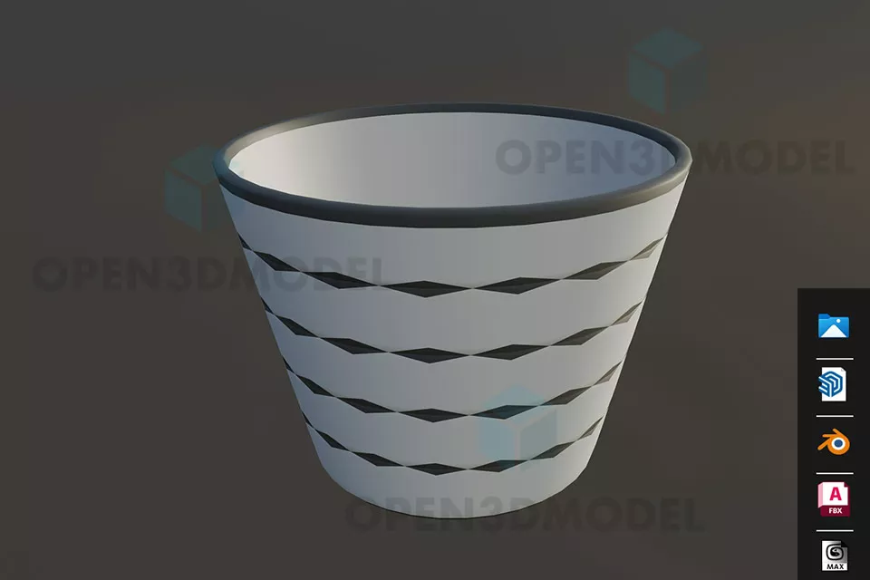 Ceramic Bowl, Small Cup 3d model Ceramic Bowl, Small Cup 3d model