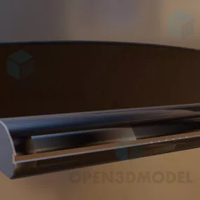 Gadget Device Aluminum Material 3d model