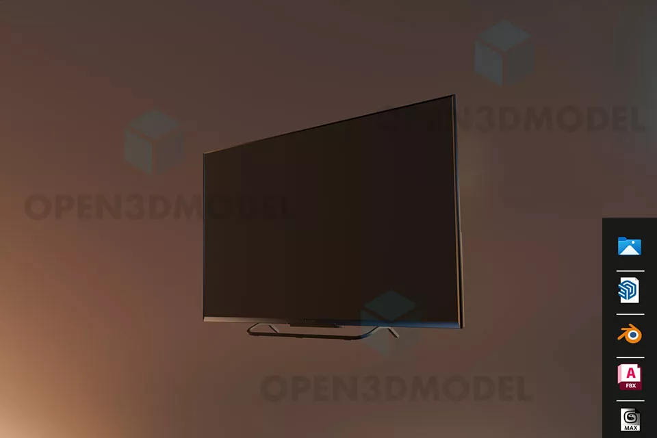 Flat Screen Tv 3d model Flat Screen Tv 3d model