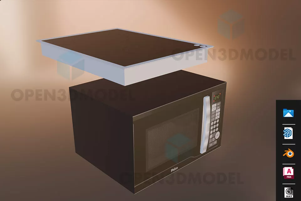 Marble Oven With Stand 3d model