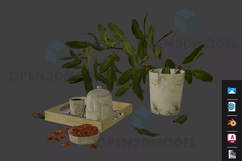 Thin Vase 3d model