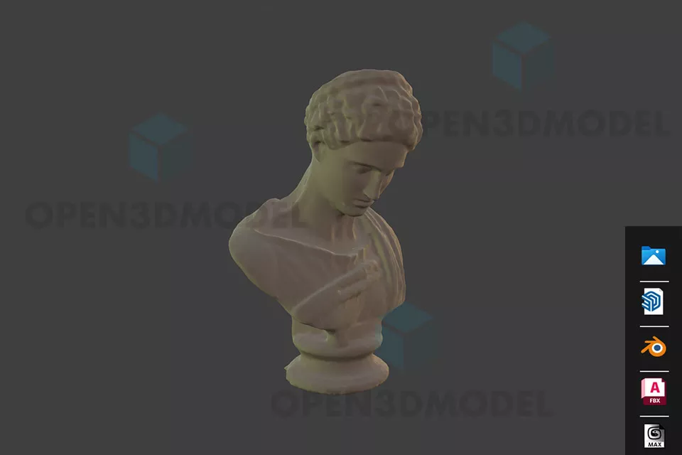 Modern Figurine Twist Shape 3d model