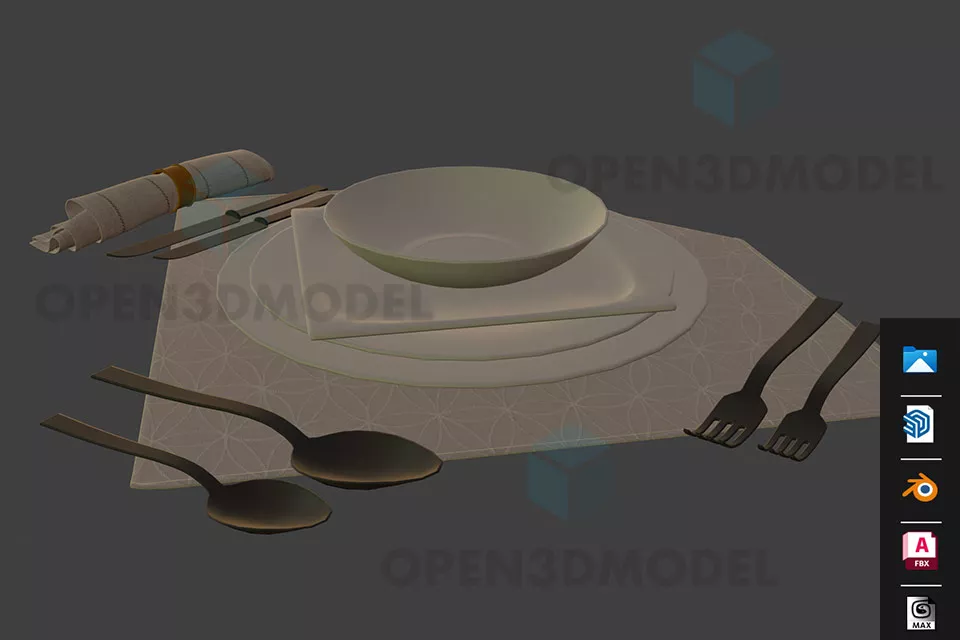 Office Table Desk For Work 3d model