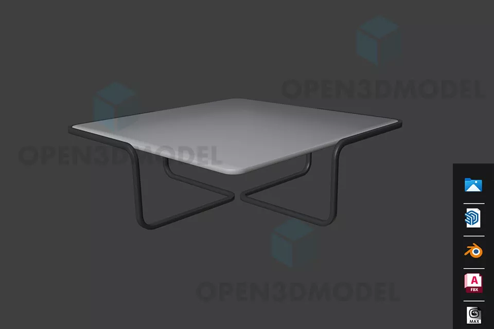 Study Table For Kids 3d model