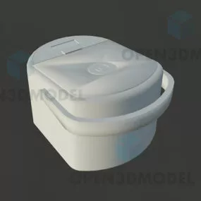 White Cooker Lowpoly 3d model