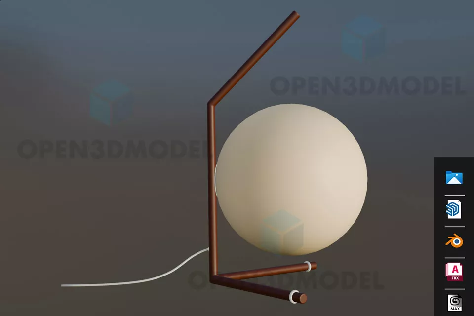 Modern Pendant Lamp Edge Shade 3d model