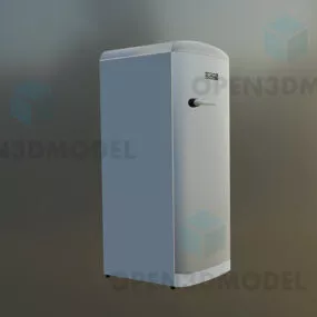 Lowpoly Refrigerator Freezer Smooth Edge 3d model