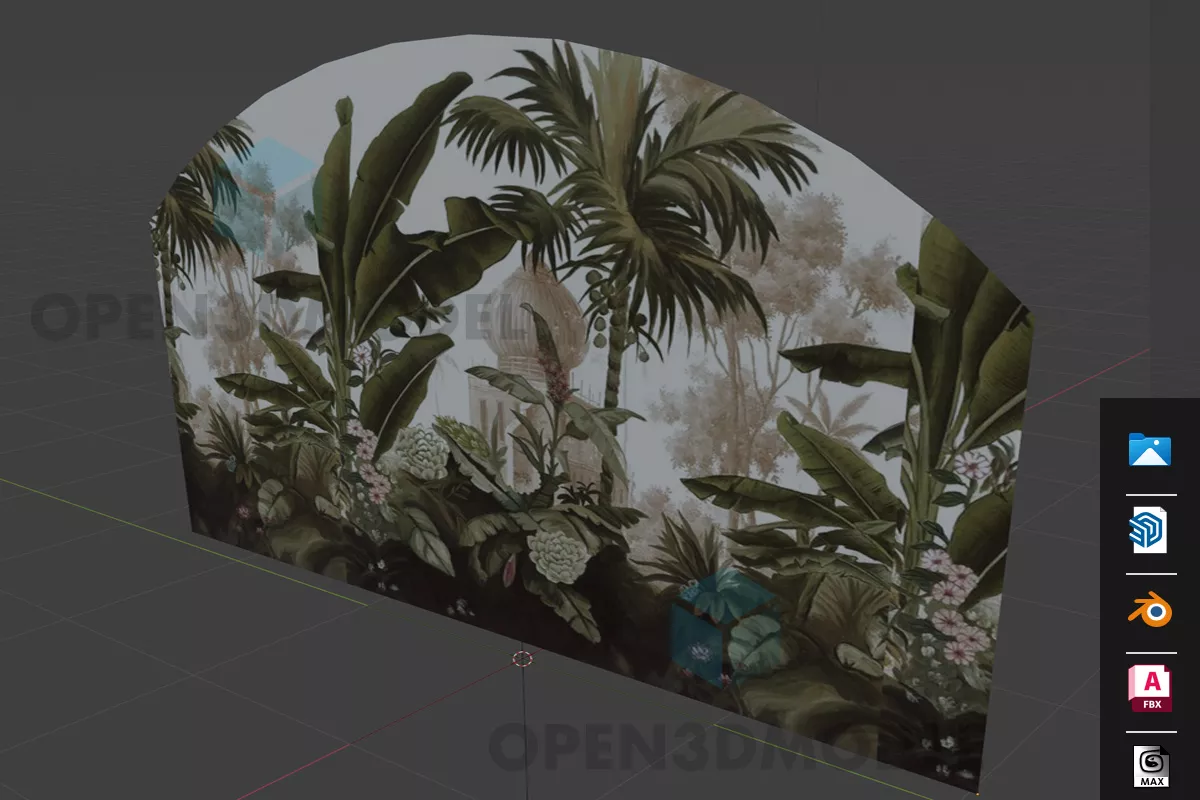 Bush Plant Thin Grass 3d model