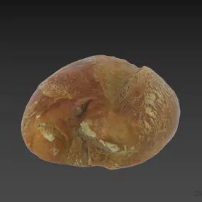 Bread Food Piece 3d model