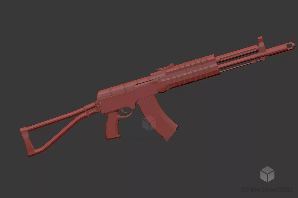 Modern Gun Aek Weapon 3d model Modern Gun Aek Weapon 3d model