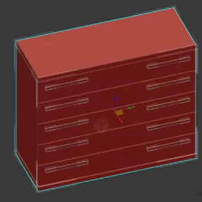 Simple Rectangular Mirror 3d model