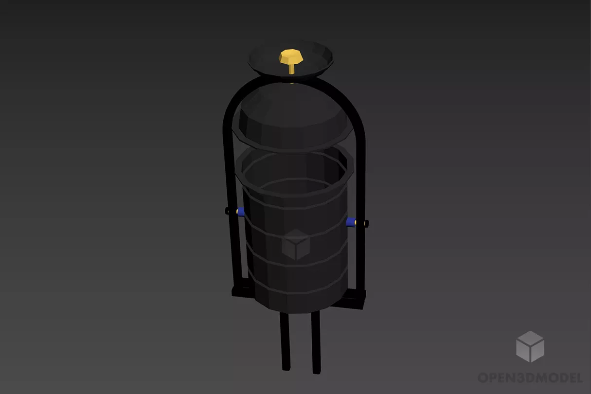 Brass Hookah 3d model