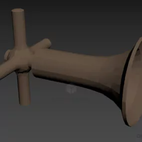 Bronze Pipe Faucet 3d model