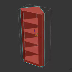 Triangle Locker Entrance Furniture 3d model