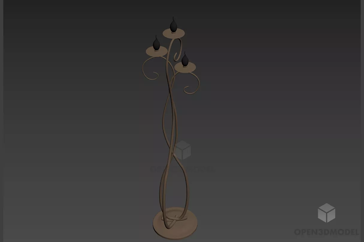 Study Lamp Desk, Foldable Reading Lamp 3d model