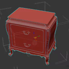 Nightstand Boutique Cabinet 3d model
