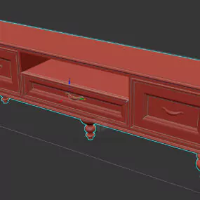 Boutique Tv Table 3d model