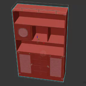 Bookcase Cabinet 3d model