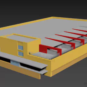 Market Center Building 3d model