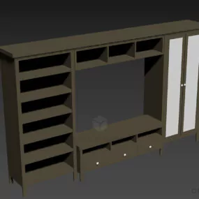 Tv Cabinet, Ikea Cabinet 3d model