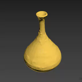 Vase Concrete Material 3d model