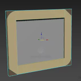 Picture Frame, Wooden Frame 3d model