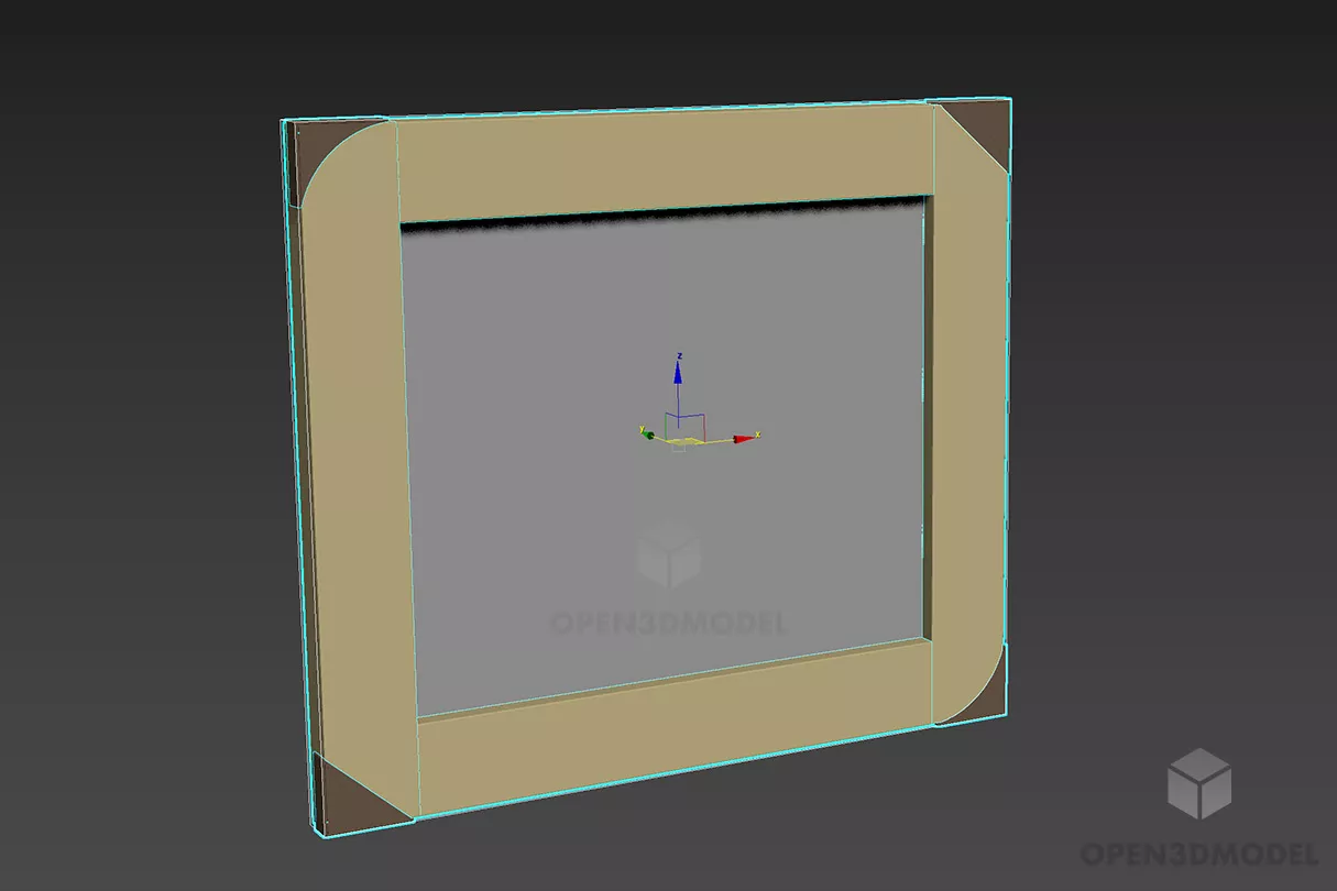 Picture Frame, Wooden Frame Free 3d Model - .3ds, .Gsm - Open3dModel