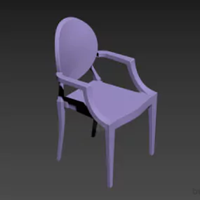Modern Stylist Plastic Armchair 3d model