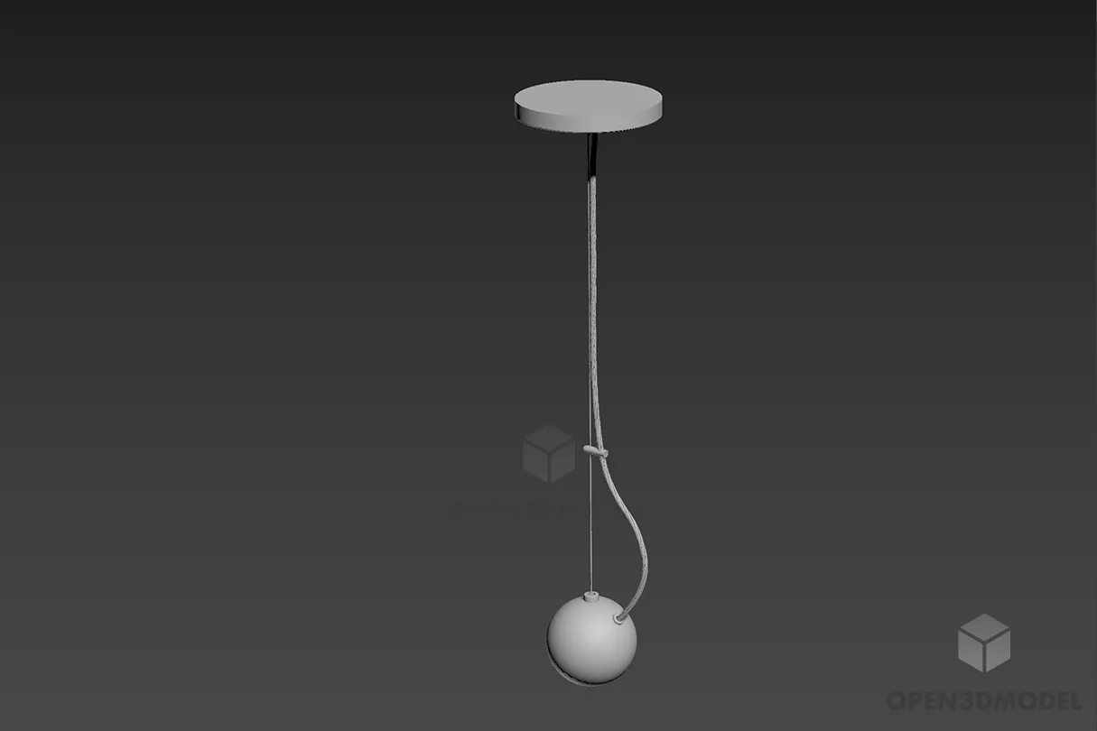 Cone Pendant Lamp 3d model