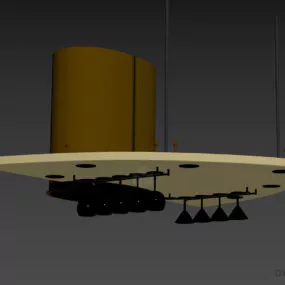 Kitchen Vent With Shelf 3d model