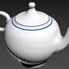 Teapot Chinese Textures 3d model