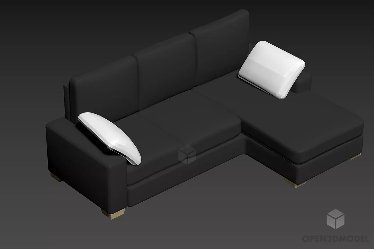 Corner Sofa Ludress 3d model Corner Sofa Ludress 3d model