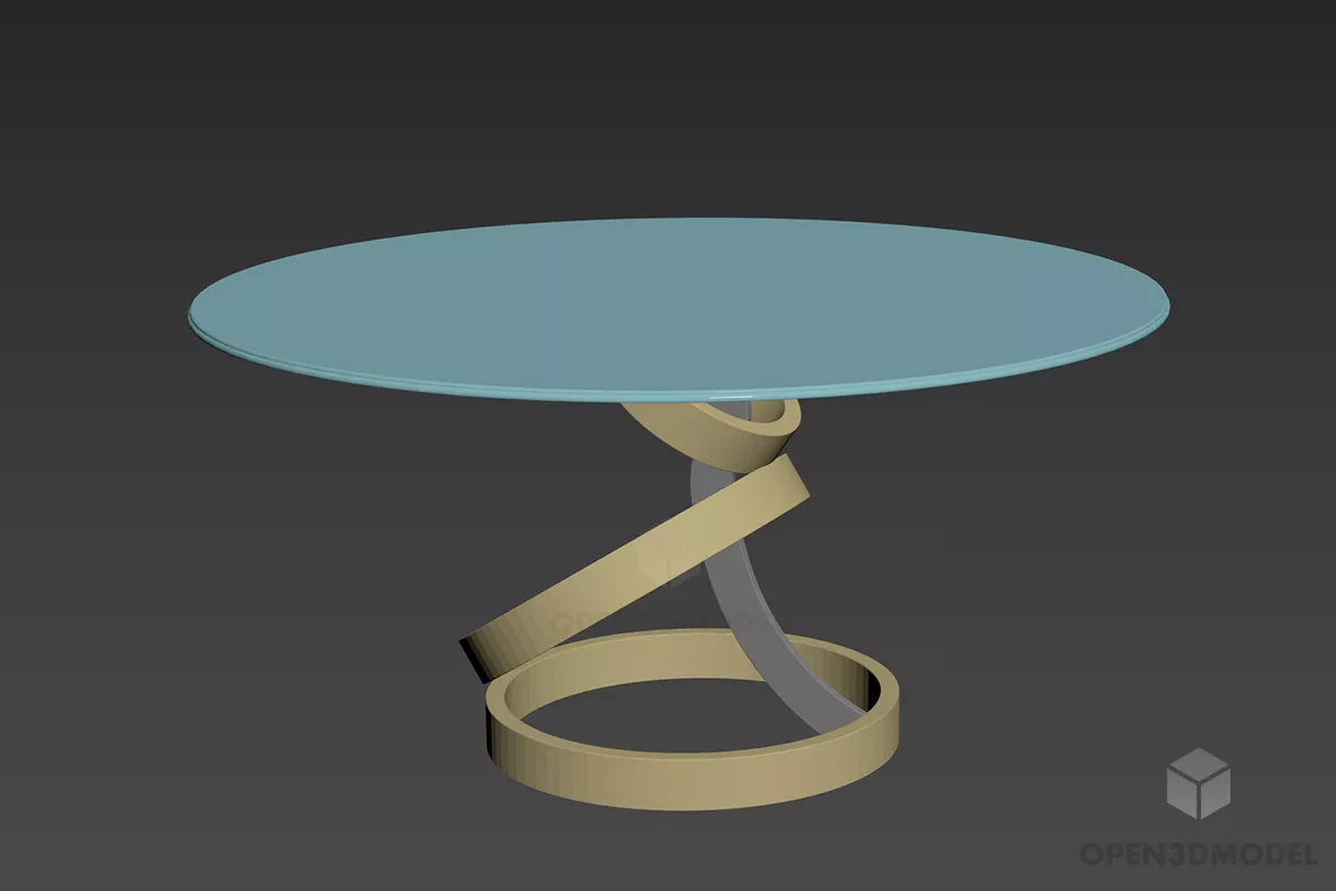 Work Table Set With Under Cabinet 3d model