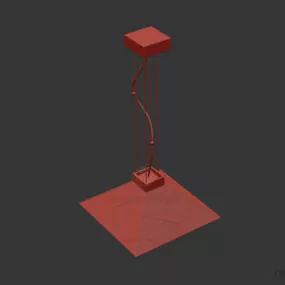 Stylist Shade Pendant Lamp 3d model