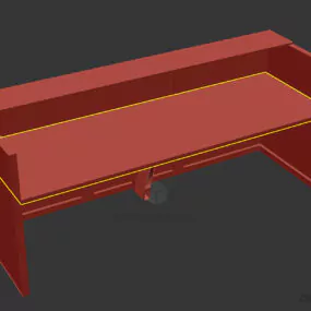 Table Small Reception 3d model