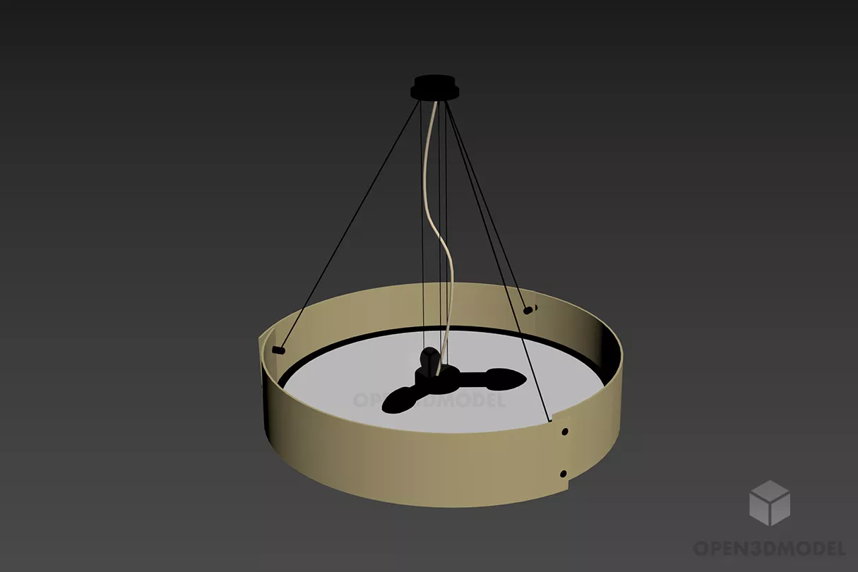 Reading Lamp Curved Arm 3d model