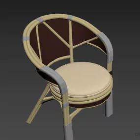 Rattan Armchair 3d model