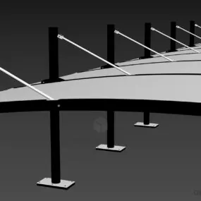 Canopy Parking Building 3d model