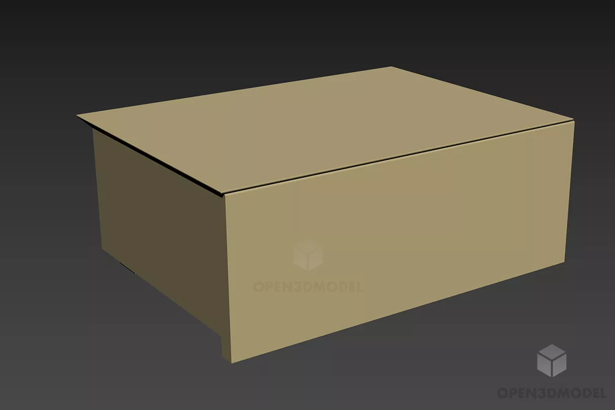 White Locker With Drawers 3d model White Locker With Drawers 3d model
