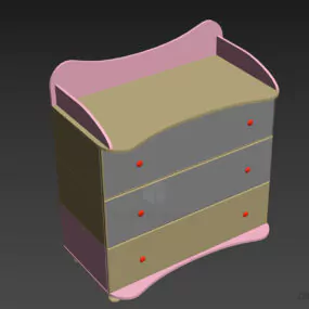 Kid Locker Cabinet 3d model