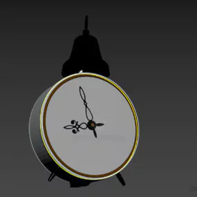 Alarm Clock Retro With Belt 3d model