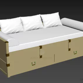 Sofa On Drawers 3d model
