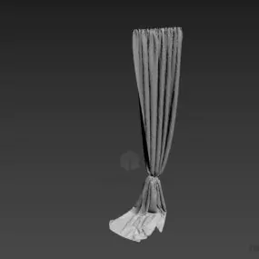Lowpoly Curtain 3d model