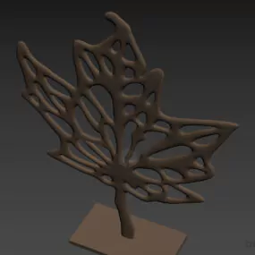 Maple Leaf Artwork Furniture 3d model