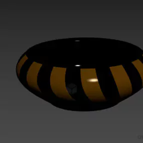 Glass Vase With Textures 3d model