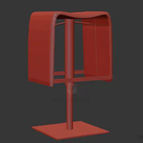 Modern Bar Chair Poradar 3d model