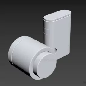 Simple Wall Lamp Modern Shape 3d model