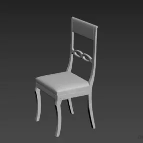 Restaurant Chair Furniture Thin Seat 3d model