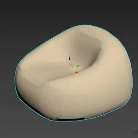 Soft Bag Armchair 3d model